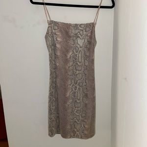 Urban Outfitter Snake Print Mini Dress